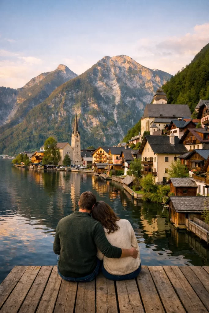 Een romantisch uitzicht aan het meer, perfect voor koppels.